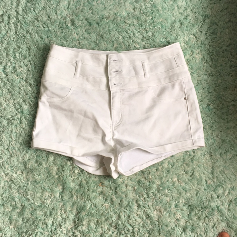 White Charlotte Russe jean shorts